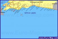 Карта черноморского побережья
