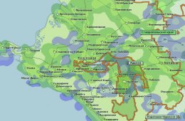 Карта Черноморского Побережья Краснодарский Край