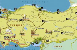 Карта Побережья Краснодарского Края